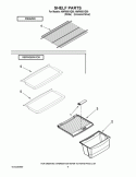 SHELF PARTS Diagram and Parts List for NWR0001Q00  Whirlpool Refrigerator