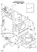 SECTION Diagram and Parts List for REX5636AL1  Roper Dryer