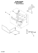 PUMP PARTS Diagram and Parts List for KUIC15PLTS1  KitchenAid Ice Maker