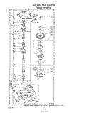 GEARCASE Diagram and Parts List for LA5100XTF0  Whirlpool Washer