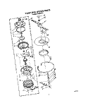 PUMP AND MOTOR Diagram and Parts List for WU3006V3  Roper Dishwasher