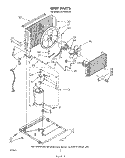 Part Location Diagram of 947651 Whirlpool MOTOR-FAN