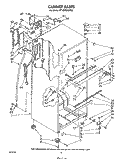 CABINET Diagram and Parts List for ET18MKXSW03  Whirlpool Refrigerator