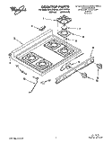 COOKTOP, LIT/OPTIONAL Diagram and Parts List for SF317PEYN1  Whirlpool Range