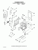 CHASSIS PARTS Diagram and Parts List for YGGE390LXS00  Whirlpool Range