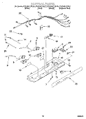 CONTROL Diagram and Parts List for KSRS25CHWH01  KitchenAid Refrigerator