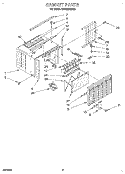 CABINET Diagram and Parts List for BPAC0700AS1  KitchenAid Air Conditioner