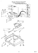 MACHINE BASE Diagram and Parts List for LSR8244EQ1  Whirlpool Washer