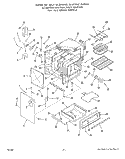 BODY Diagram and Parts List for 2384W3A  Roper Range