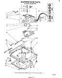 MACHINE BASE Diagram and Parts List for LA6300XPW3  Whirlpool Washer