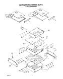 REFRIGERATOR SHELF Diagram and Parts List for KSSS36DAX01  KitchenAid Refrigerator