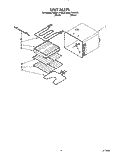 UNIT Diagram and Parts List for KEBI171YWH0  KitchenAid Wall Oven
