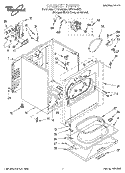 SECTION Diagram and Parts List for LER7848DQ1  Whirlpool Dryer