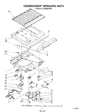 COMPARTMENT SEPARATOR Diagram and Parts List for RT18BMXVW00  Roper Refrigerator