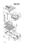 SHELF Diagram and Parts List for ET18XKXSW00  Whirlpool Refrigerator