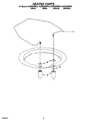 HEATER PARTS Diagram and Parts List for KUDS03FSBL3  KitchenAid Dishwasher