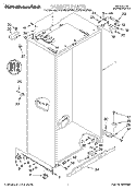 CABINET Diagram and Parts List for KSSS42QDW04  KitchenAid Refrigerator