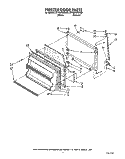 FREEZER DOOR Diagram and Parts List for ET18HKXXN00  Whirlpool Refrigerator