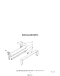 BACKGUARD Diagram and Parts List for SF302EERW5  Whirlpool Range
