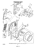 SECTION Diagram and Parts List for LE5750XMW1  Whirlpool Dryer