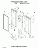 REFRIGERATOR DOOR PARTS Diagram and Parts List for KFCS22EVBL1  KitchenAid Refrigerator