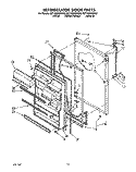 REFRIGERATOR DOOR, LIT/OPTIONAL Diagram and Parts List for 8ET18ZKXXG00  Whirlpool Refrigerator