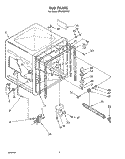 TUB , LIT/OPTIONAL Diagram and Parts List for DP8700XTN2  Whirlpool Dishwasher