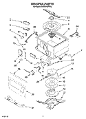 DRAWER PARTS Diagram and Parts List for KUDD01DPPA0  KitchenAid Dishwasher