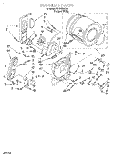 BULKHEAD Diagram and Parts List for LGR4634BQ2  Whirlpool Dryer