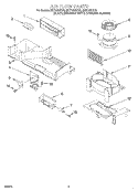 AIR FLOW Diagram and Parts List for MH7140XFZ0  Whirlpool Microwave