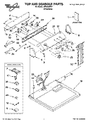 Part Location Diagram of 8545967 Whirlpool PANEL-CNTL