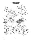 UPPER UNIT Diagram and Parts List for KSSS36DWW00  KitchenAid Refrigerator