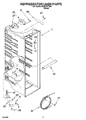 REFRIGERATOR LINER PARTS Diagram and Parts List for RS25CFXTQ00  Roper Refrigerator