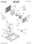 UNIT PARTS Diagram and Parts List for CA5WMR3  Crosley Air Conditioner