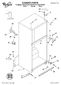 CABINET, LITERATURE Diagram and Parts List for ET8CHKXKT01  Whirlpool Refrigerator