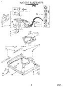 MACHINE BASE Diagram and Parts List for RAB2132DW0  Roper Washer