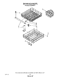 DISHRACK Diagram and Parts List for DU8300XX0  Whirlpool Dishwasher