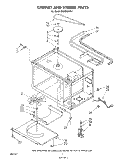 CABINET AND STIRRER Diagram and Parts List for MW8650XS1  Whirlpool Microwave