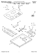 Part Location Diagram of W10823730 Whirlpool Surface Element, Bridge