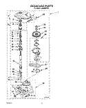 GEARCASE Diagram and Parts List for LA6888XTG1  Whirlpool Washer