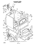 SECTION Diagram and Parts List for LE7680XMW0  Whirlpool Dryer