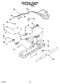 CONTROL PARTS, OPTIONAL PARTS (NOT INCLUDED) Diagram and Parts List for 6GD22DCXHW06  Whirlpool Refrigerator