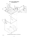 TOP AND CABINET , LITERATURE AND OPTIONAL Diagram and Parts List for KAWE755VAL0  KitchenAid Washer