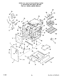 BODY Diagram and Parts List for 2364W3A  Roper Range