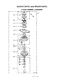 BASKET DRIVE AND BRAKE Diagram and Parts List for LA7685XMW0  Whirlpool Washer