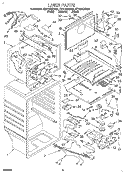 LINER Diagram and Parts List for ET21DKXDW01  Whirlpool Refrigerator