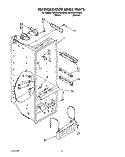REFRIGERATOR LINER Diagram and Parts List for 8ED22DQXAN00  Whirlpool Refrigerator