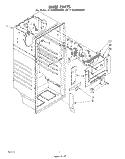 LINER Diagram and Parts List for ET16JMXMWR0  Whirlpool Refrigerator