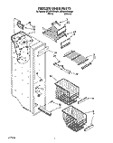 FREEZER LINER Diagram and Parts List for 8ED25DQXAN01  Whirlpool Refrigerator