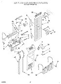 AIR FLOW AND RESERVOIR Diagram and Parts List for KSSS48MDX05  KitchenAid Refrigerator